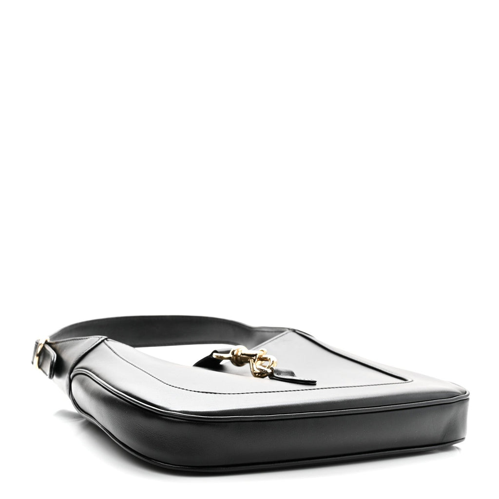 Calfskin Small Jackie Shoulder Bag Black