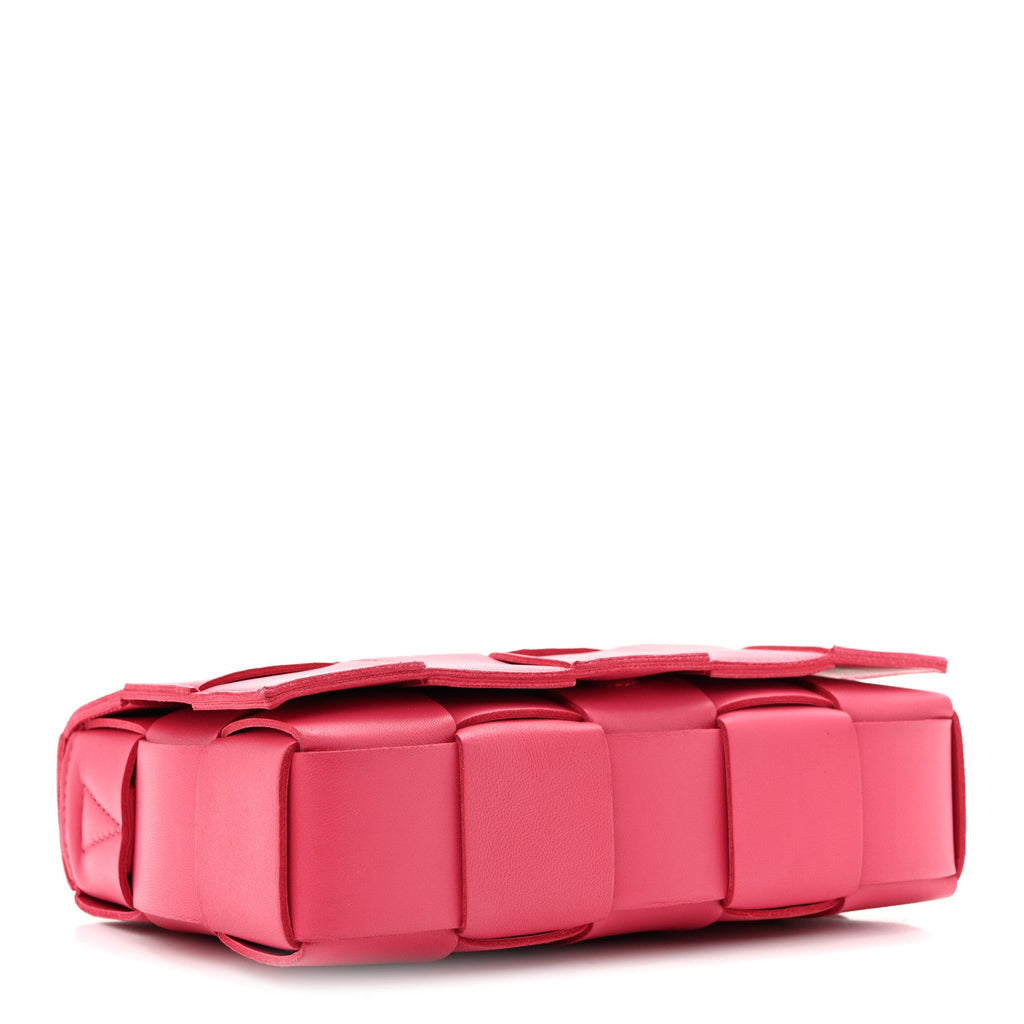 Lambskin Maxi Intrecciato Cassette Crossbody Bag Lollipop