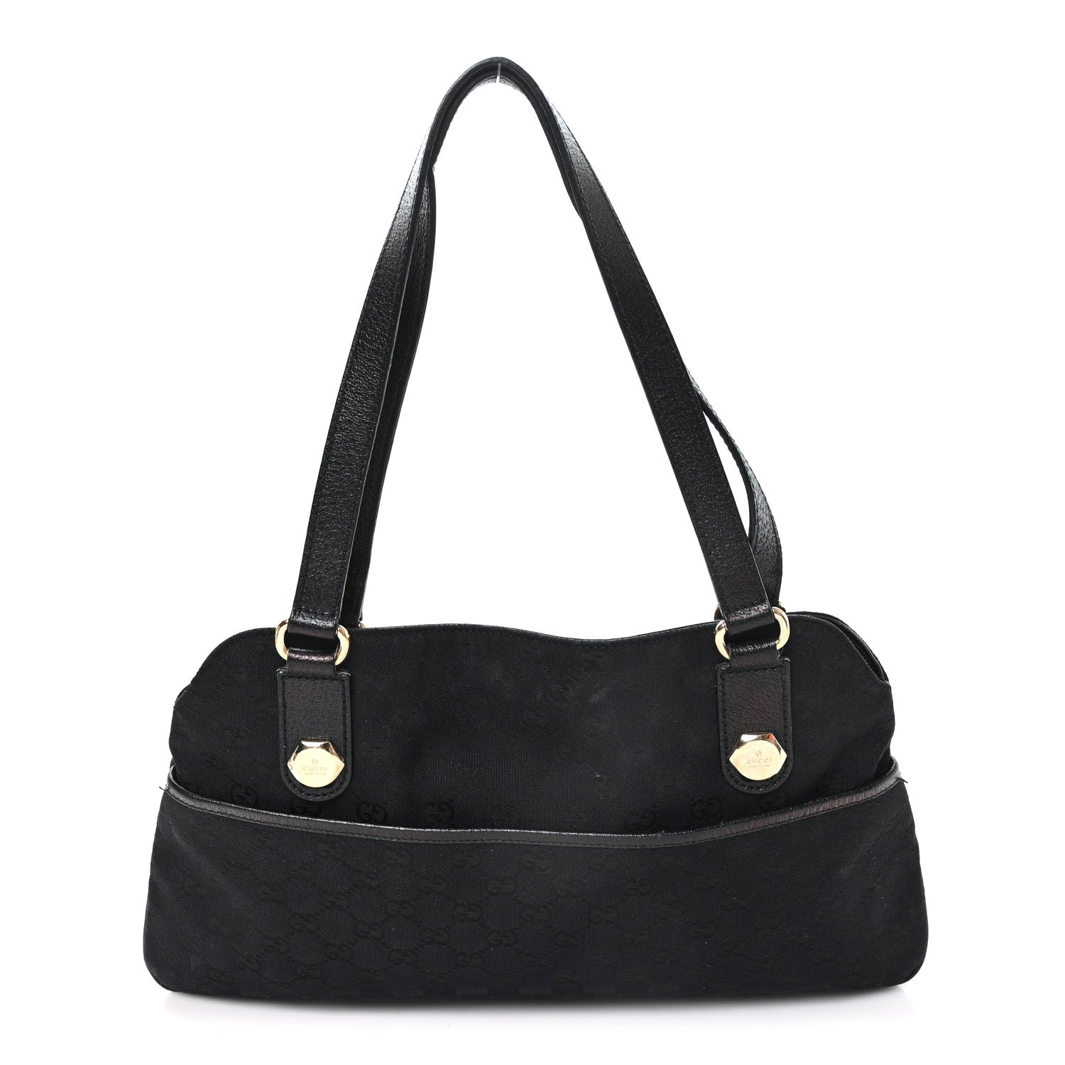 Monogram Medium Charmy Shoulder Bag Black