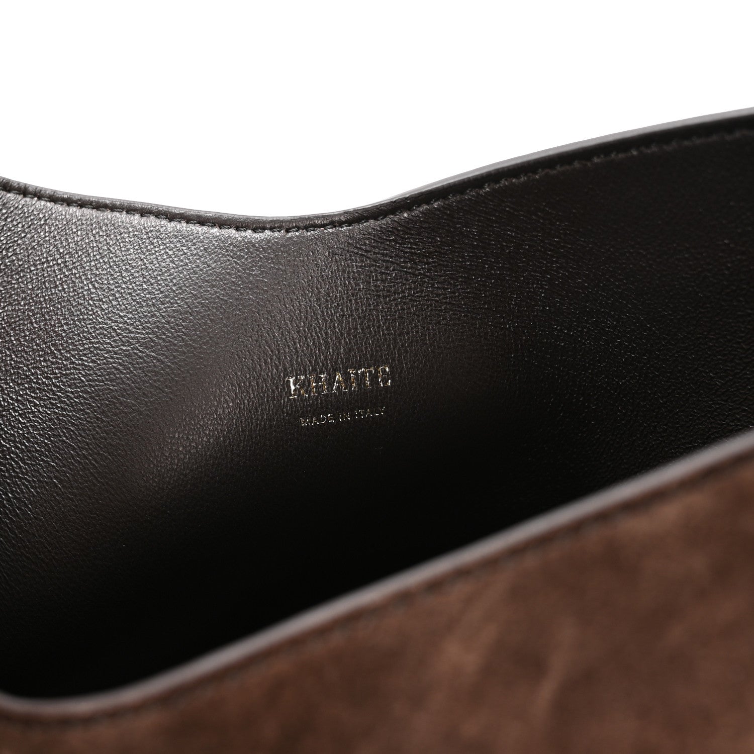 Suede Calfskin Mini Lotus Tote  Dark Brown