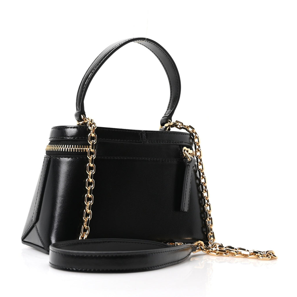 Box Calfskin Antigona Mini Vanity Bag With Chain Black