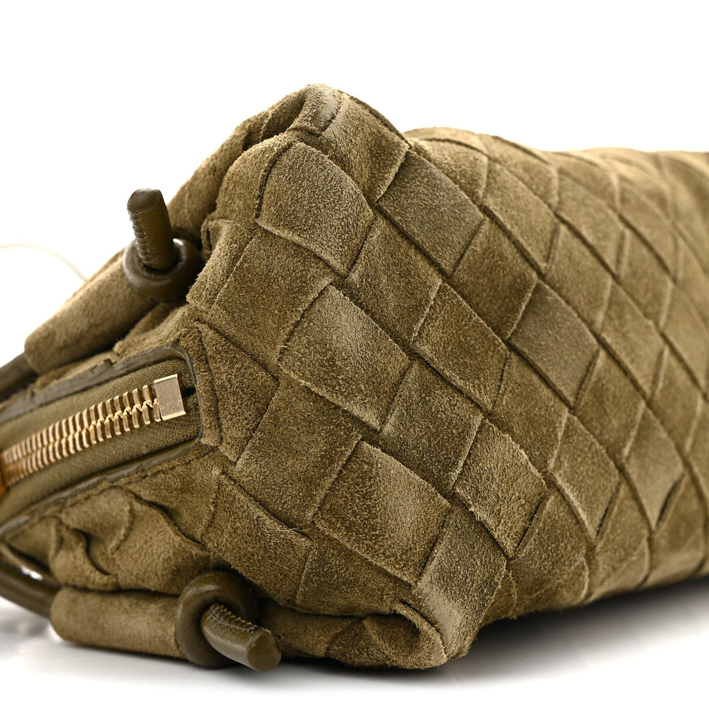 Suede Intrecciato Concert Pouch Mud
