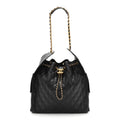 Caviar Quilted Medium Chanel 25 Handbag Black