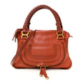 Calfskin Medium Marcie Satchel Maple Leaf