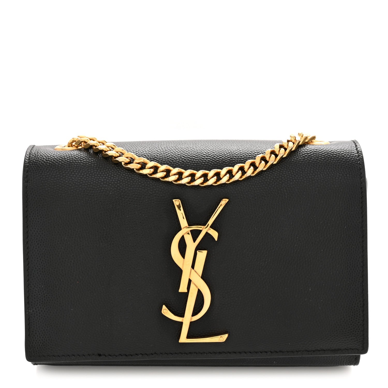 Grain De Poudre Small Classic Monogram Kate Satchel Black