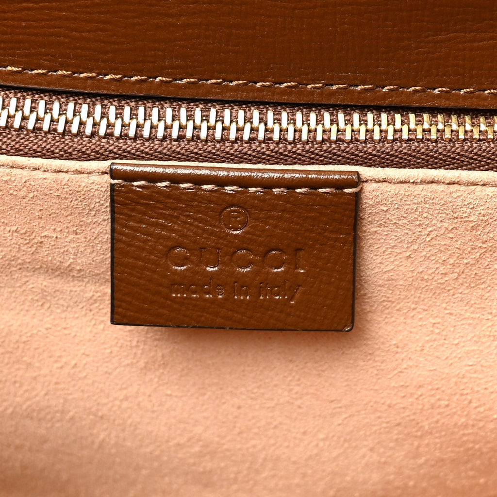 Azalea Calfskin Horsebit 1955 Shoulder Bag Brown Sugar