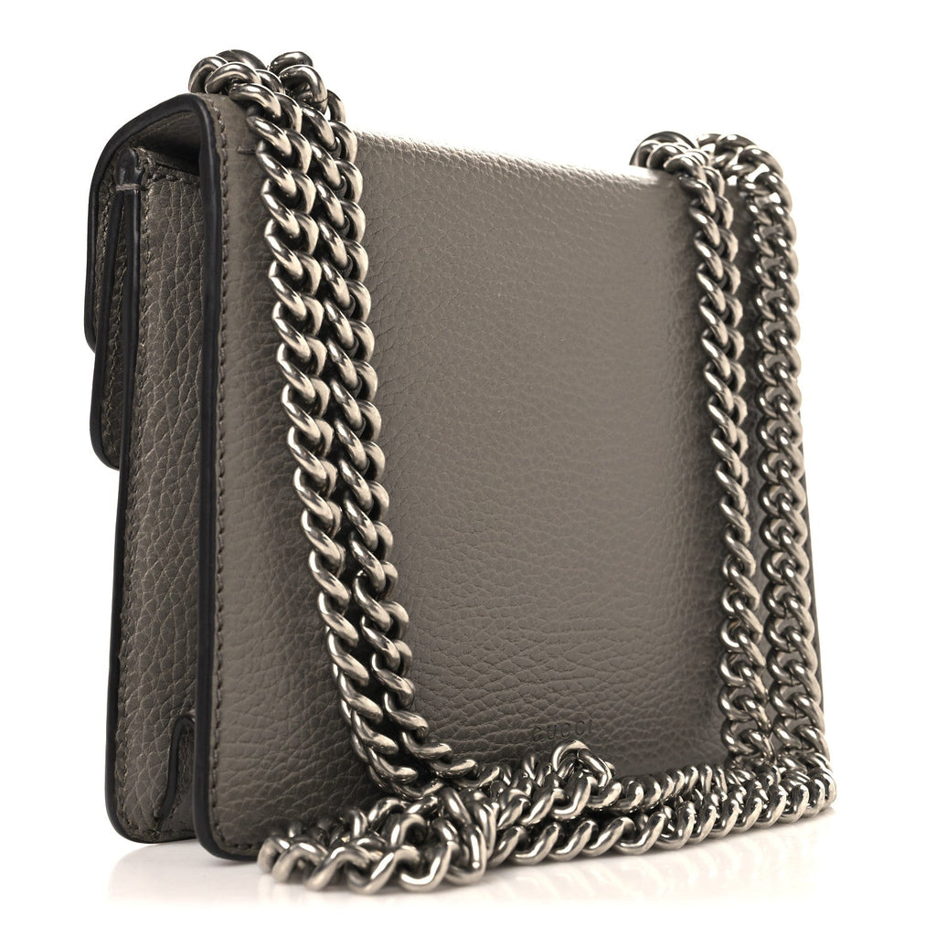 Calfskin Mini Dionysus Shoulder Bag Dusty Grey