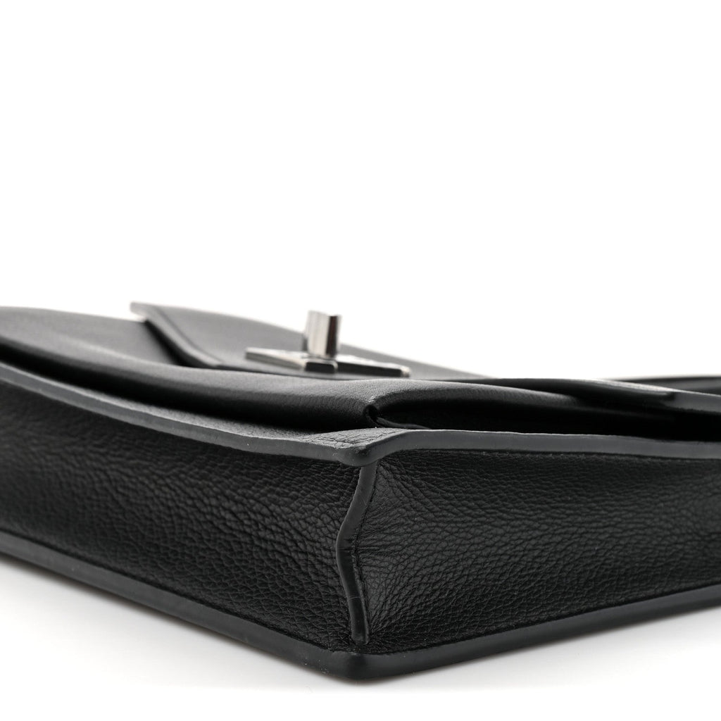 Soft Calfskin My Lockme Chain Pochette Black