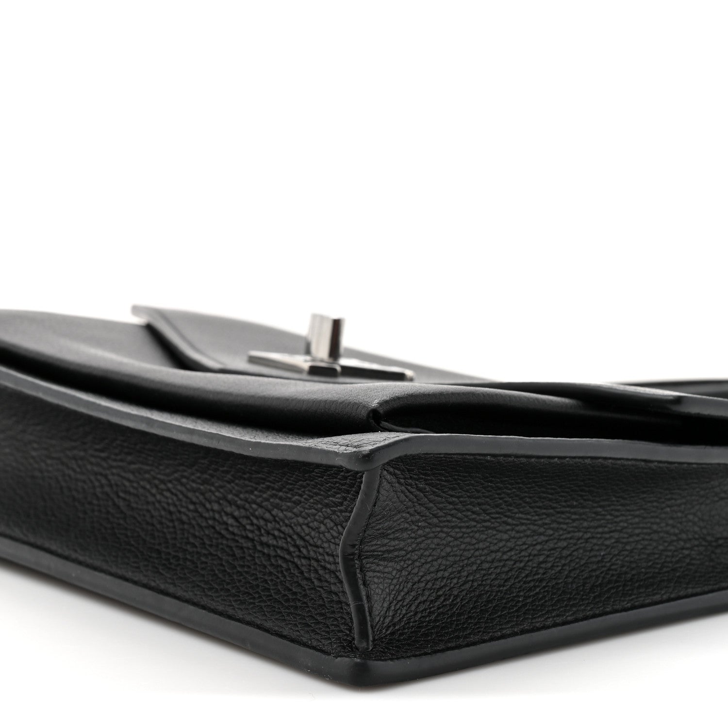 Soft Calfskin My Lockme Chain Pochette Black