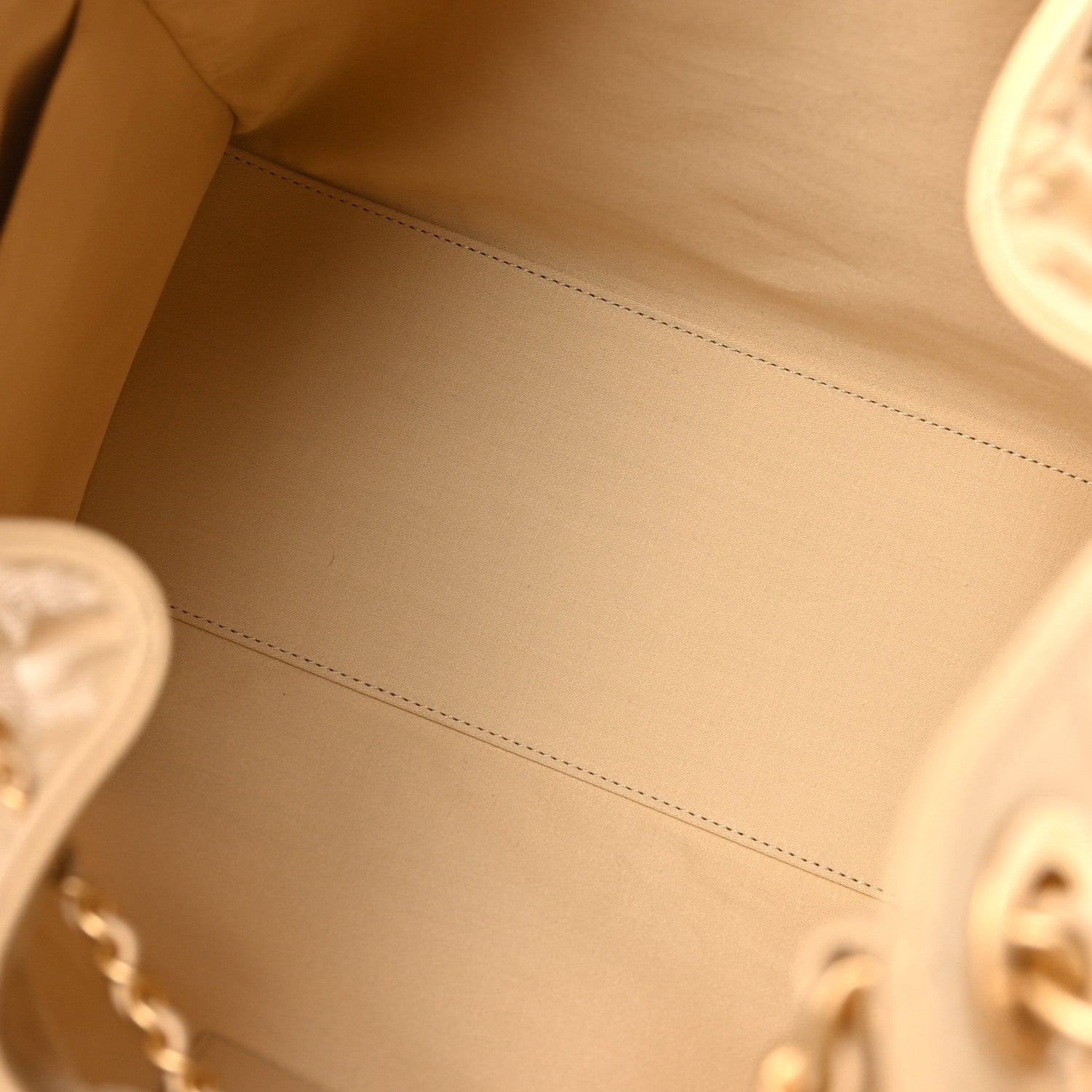 Caviar Quilted Medium Chanel 25 Handbag Beige Beige