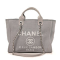 Mixed Fibers Small Deauville Tote Light Grey