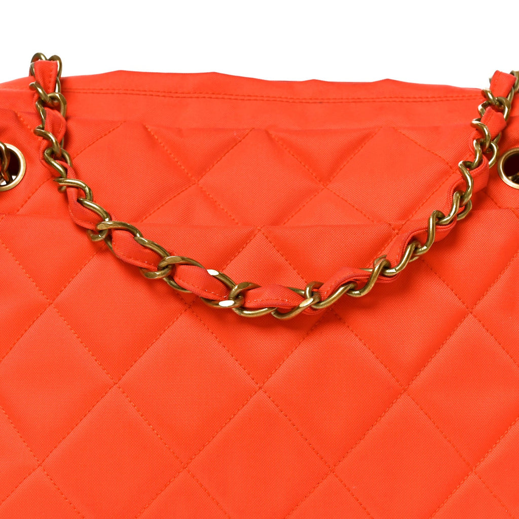Quilted Camera Case Orange