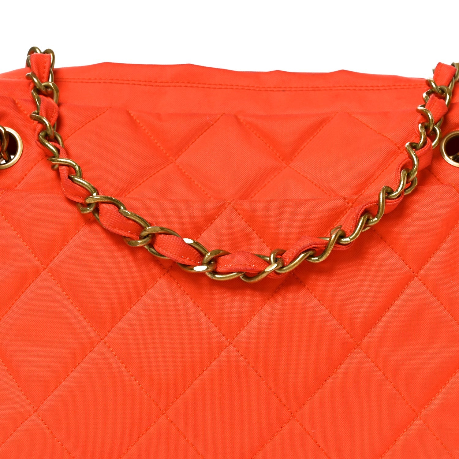 Quilted Camera Case Orange