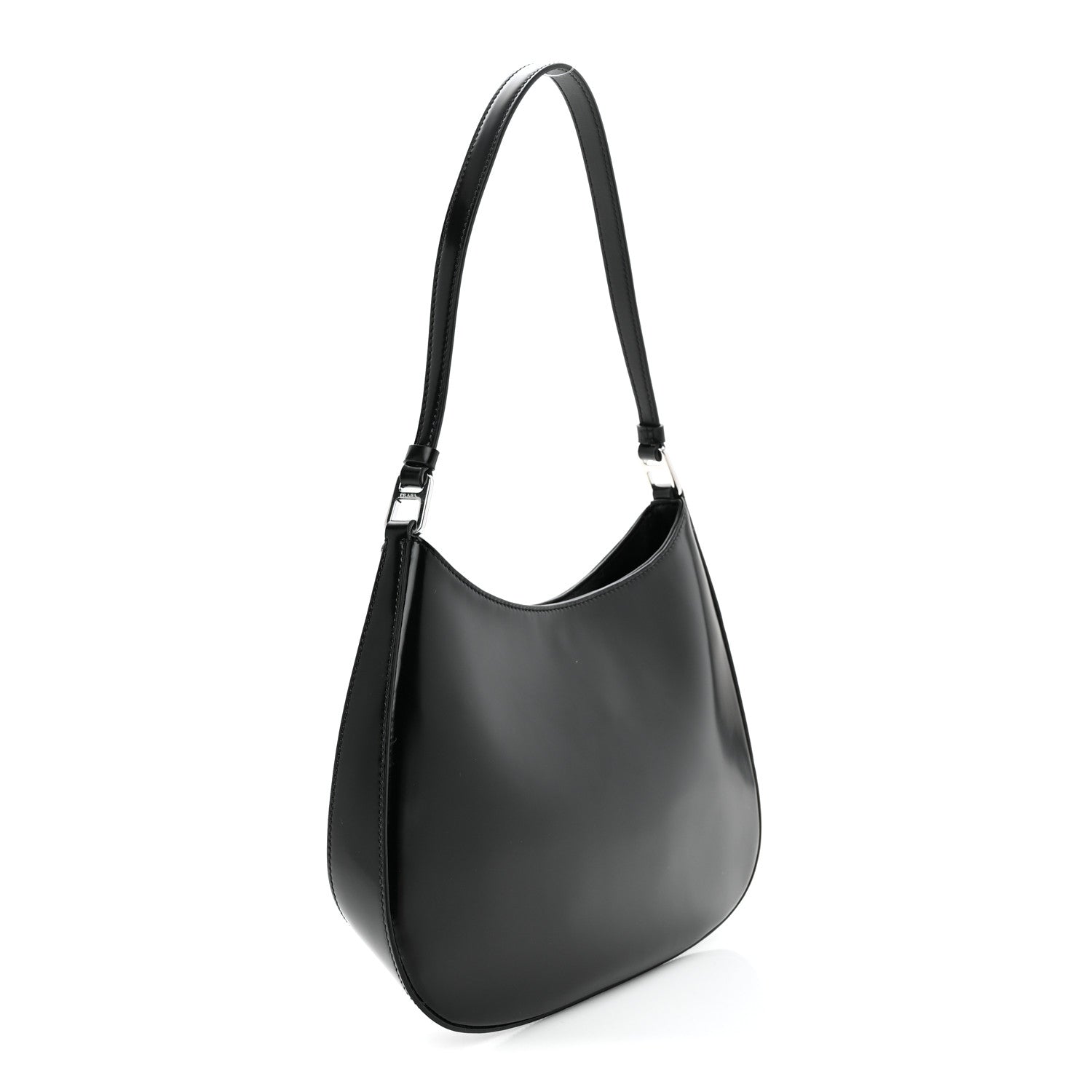 Spazzolato Cleo Shoulder Bag Black