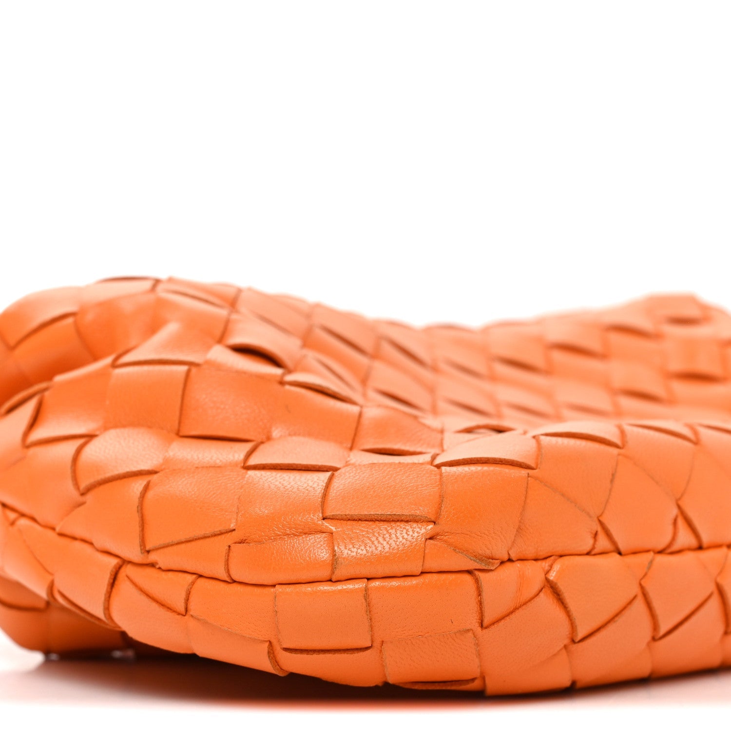 Nappa Intrecciato Mini Jodie Tangerine
