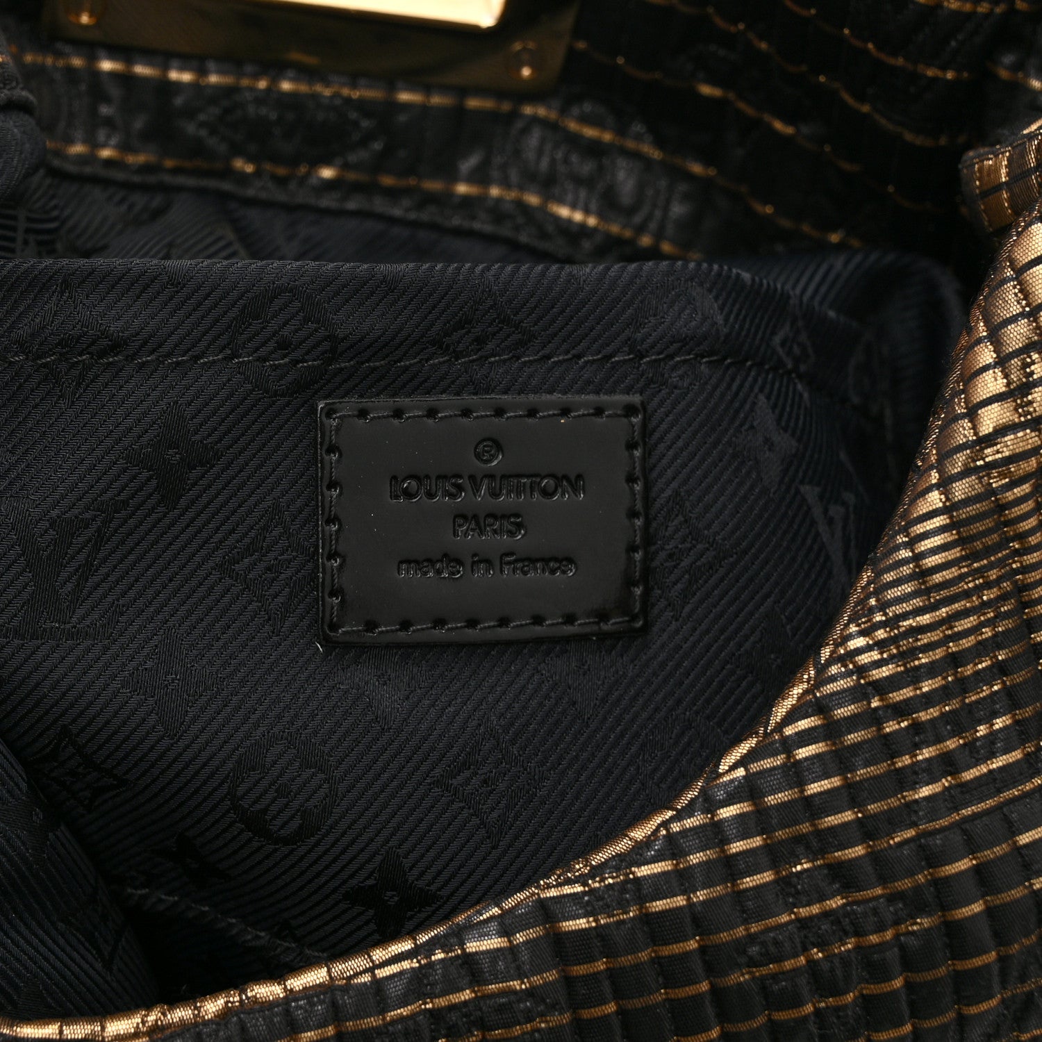 Jacquard Quilted Monogram Altair Clutch Bronze