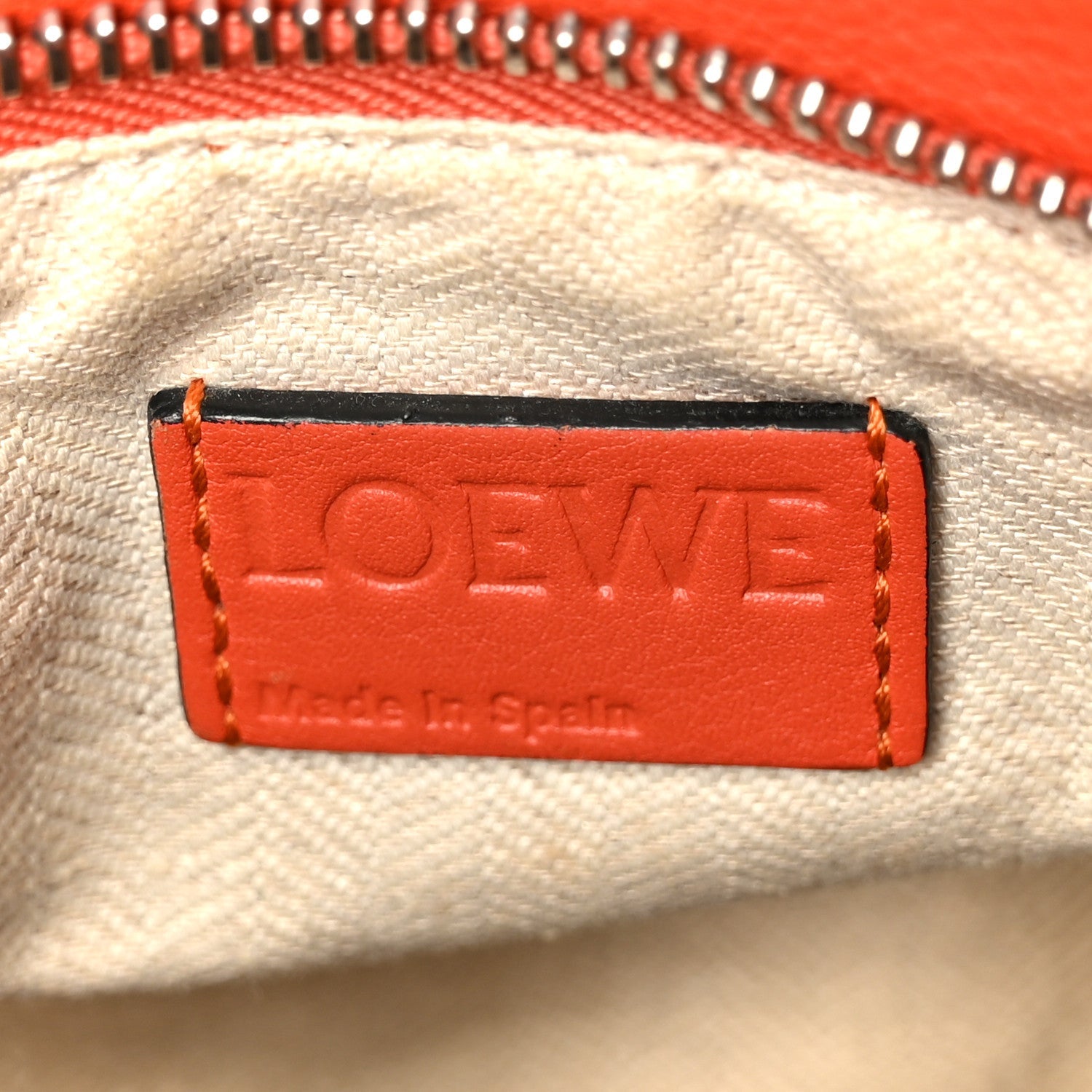 Calfskin Small Puzzle Bag Orange
