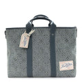 Monogram Washed Denim Weekend Tote NM Blue
