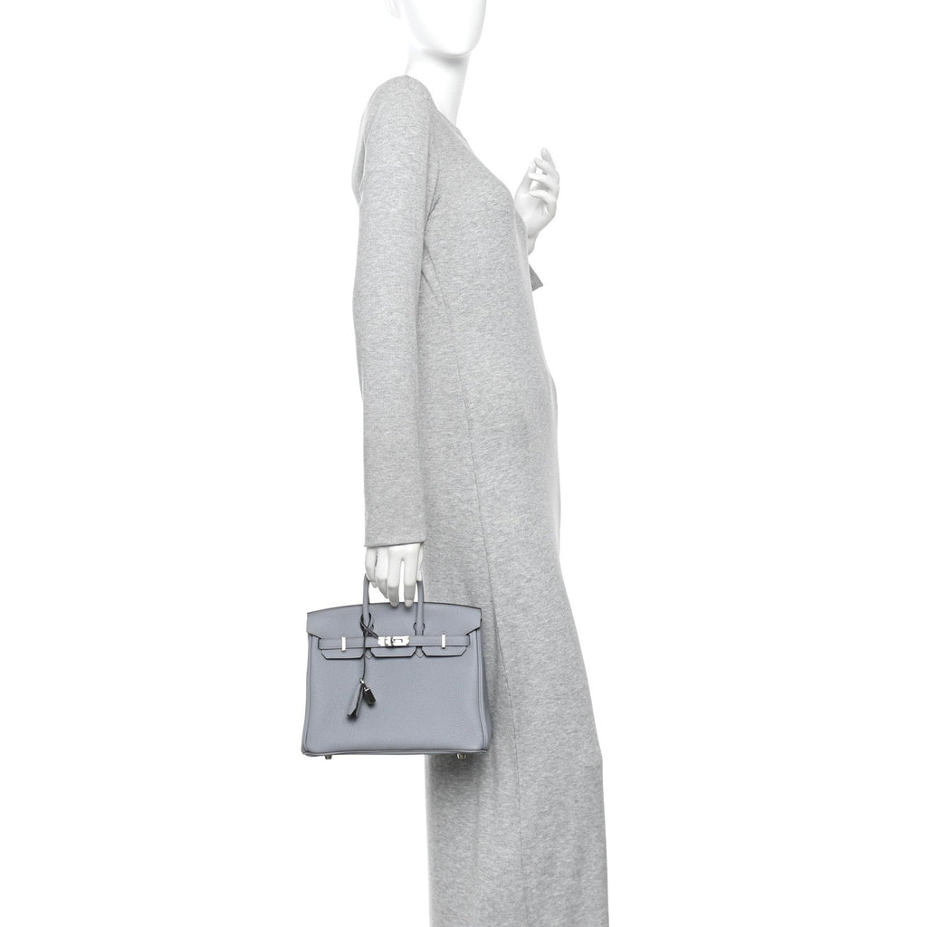 Togo Birkin 25 Gris Pantin