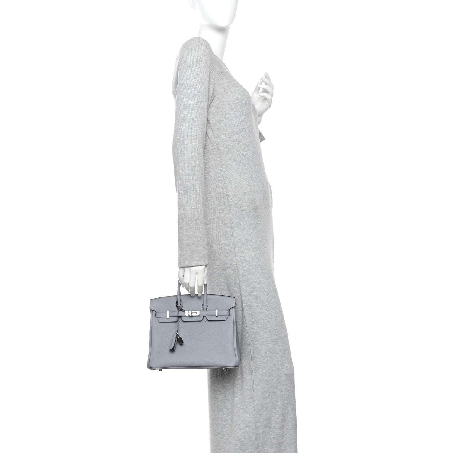 Togo Birkin 25 Gris Pantin