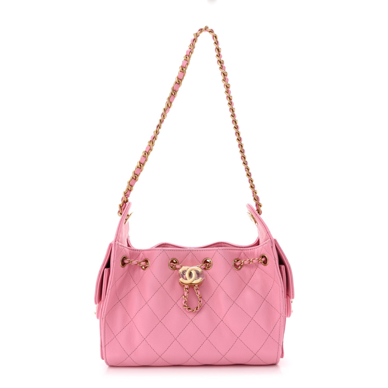 Caviar Quilted Mini Chanel 25 Handbag Pink