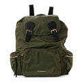 Nylon Large Rucksack Backpack  Canvas Green