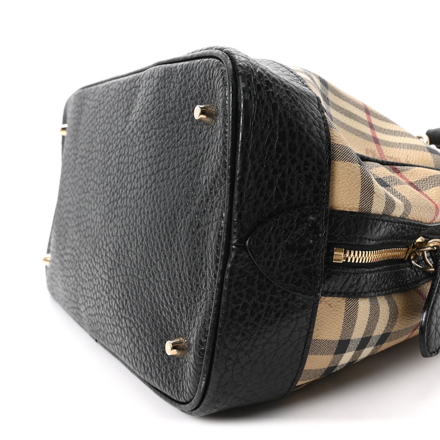 Haymarket Check Medium Satchel Black