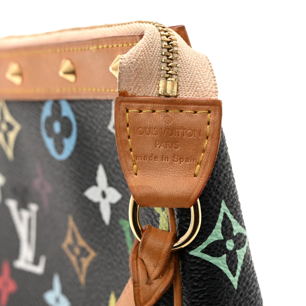 Monogram Multicolor Pochette Accessories Black