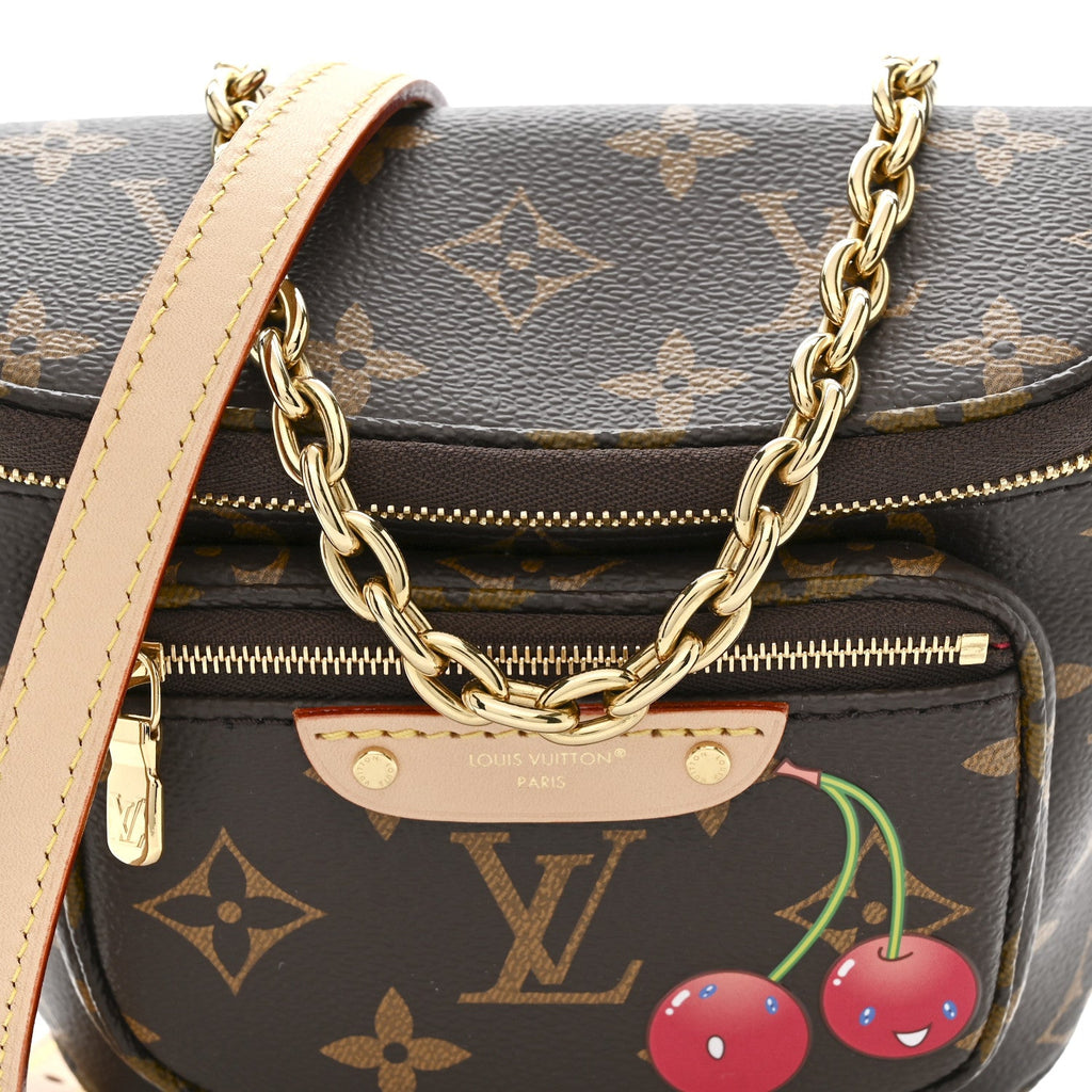 LV X TM Monogram Cerises Mini Bumbag