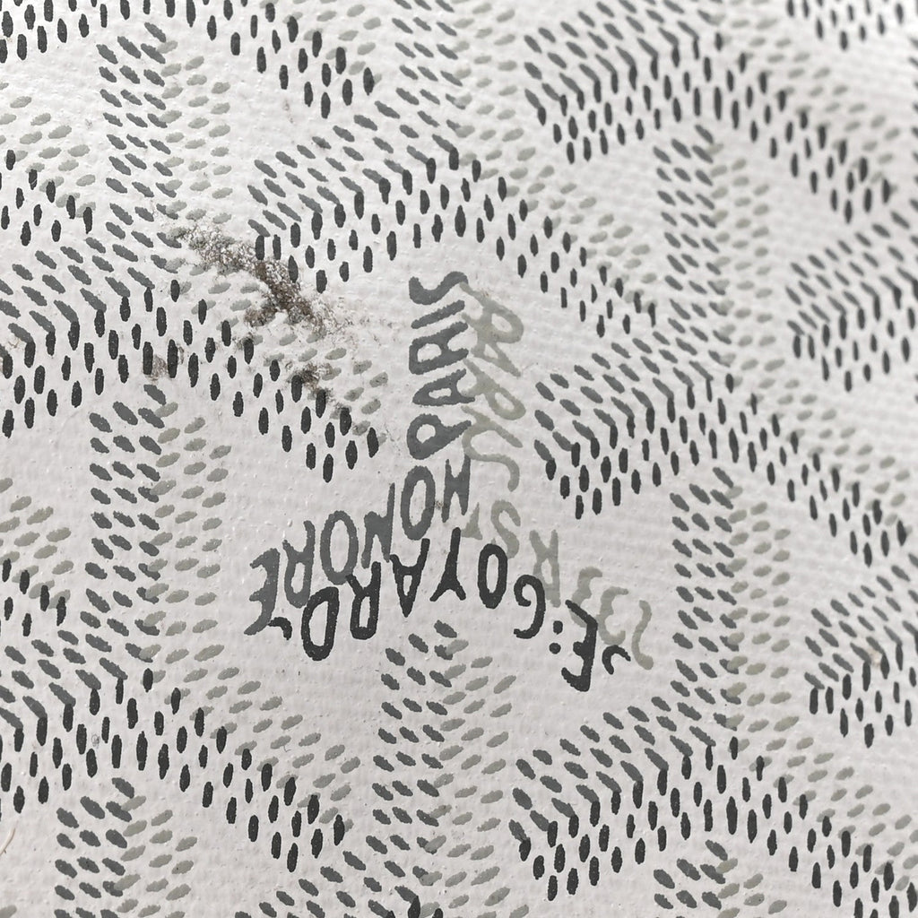 X PEANUTS Goyardine Reversible Anjou GM White