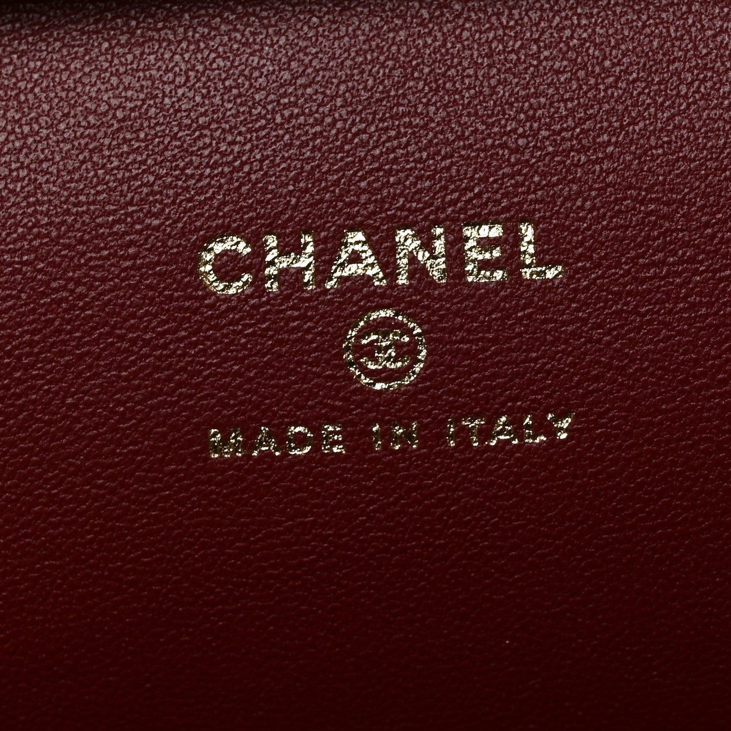 Lambskin Large Clutch Burgundy