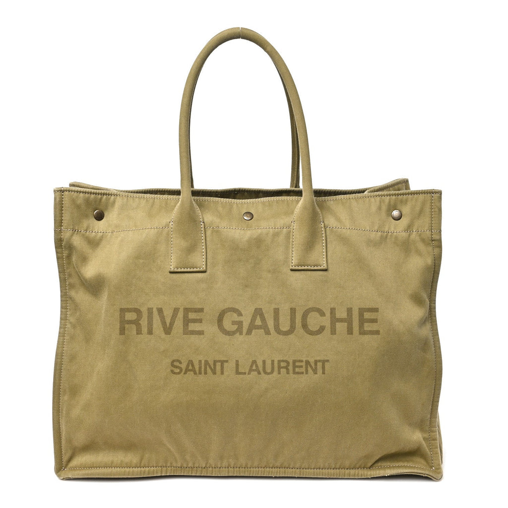 Canvas Rive Gauche Maxi Tote Fir Green
