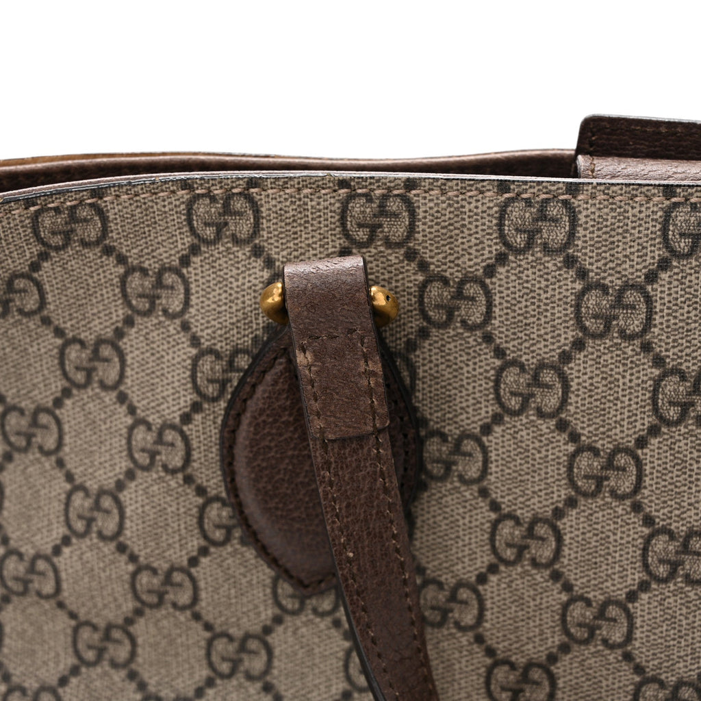 Soft GG Supreme Monogram Courrier Medium Crossbody Tote Beige New Acero