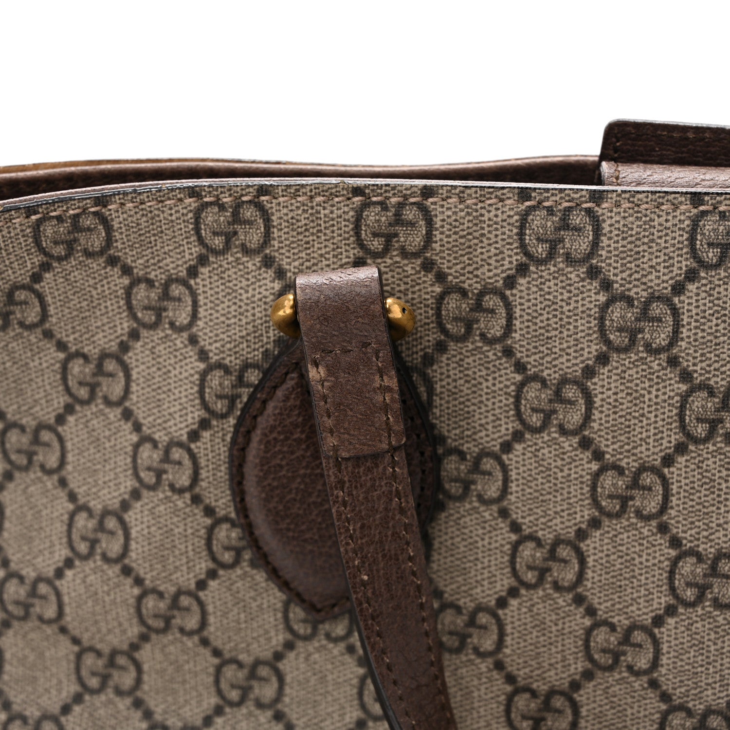Soft GG Supreme Monogram Courrier Medium Crossbody Tote Beige New Acero