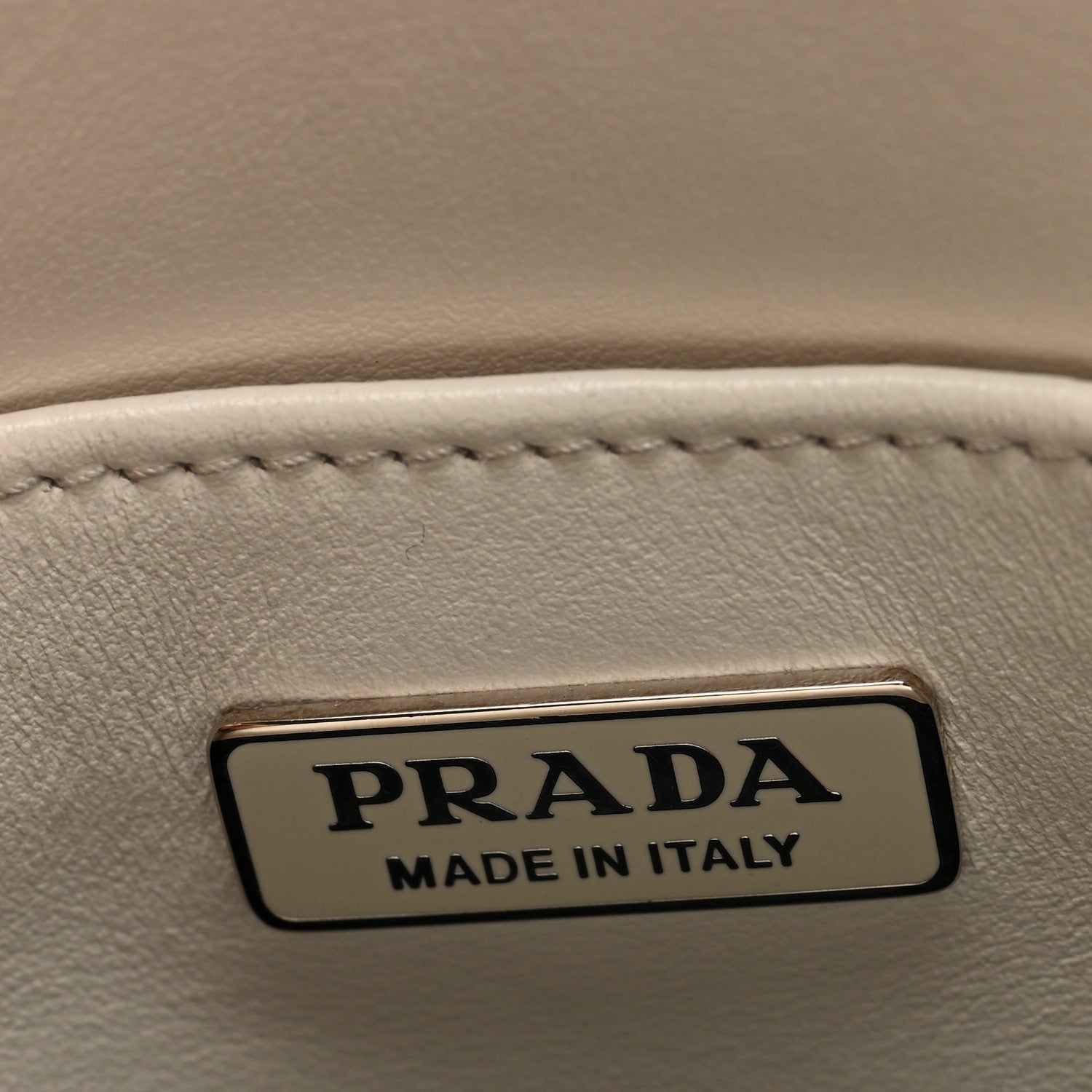 Spazzolato Triangle Small Double Handle Crossbody Tote White