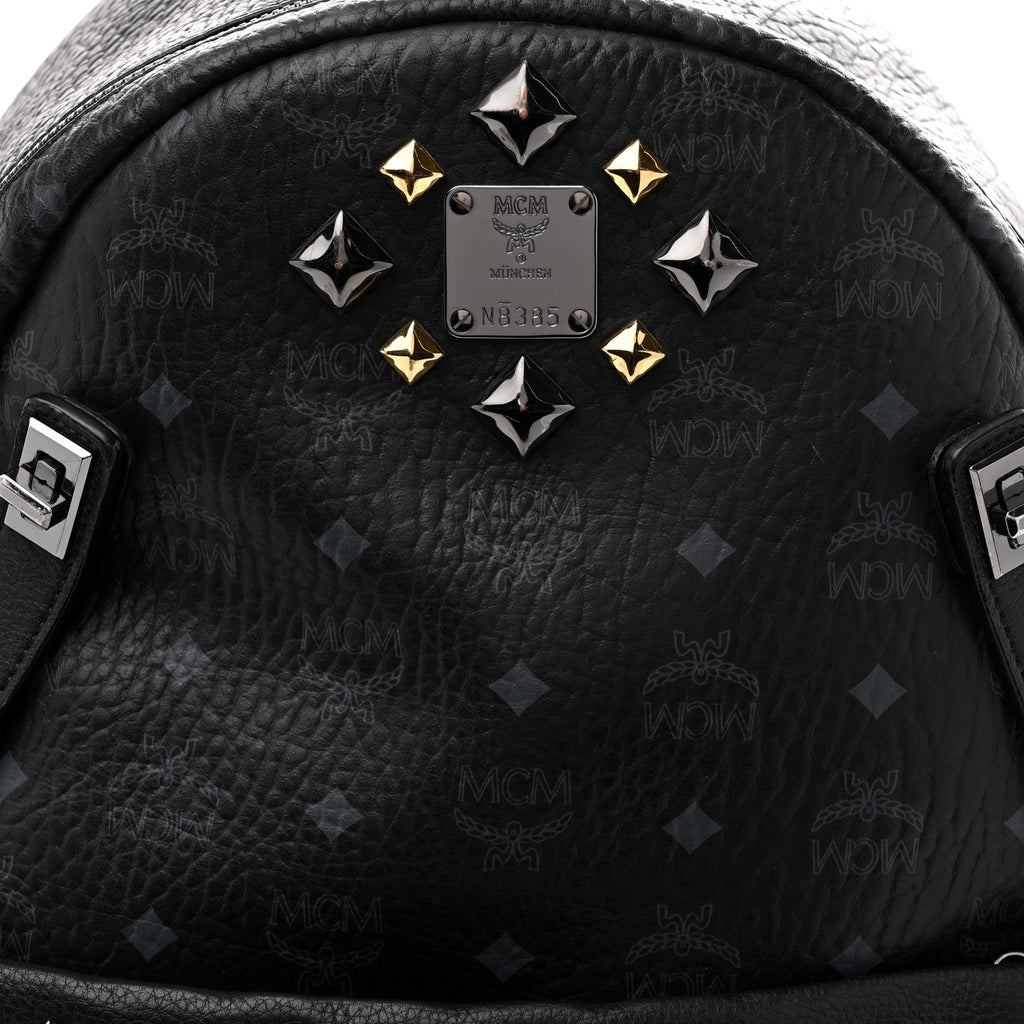 Visetos Studded Medium Dual Stark Backpack Black