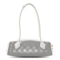 Fishnet Calfskin Laser Cut Medium Le Teckel Bag Blanc Optique
