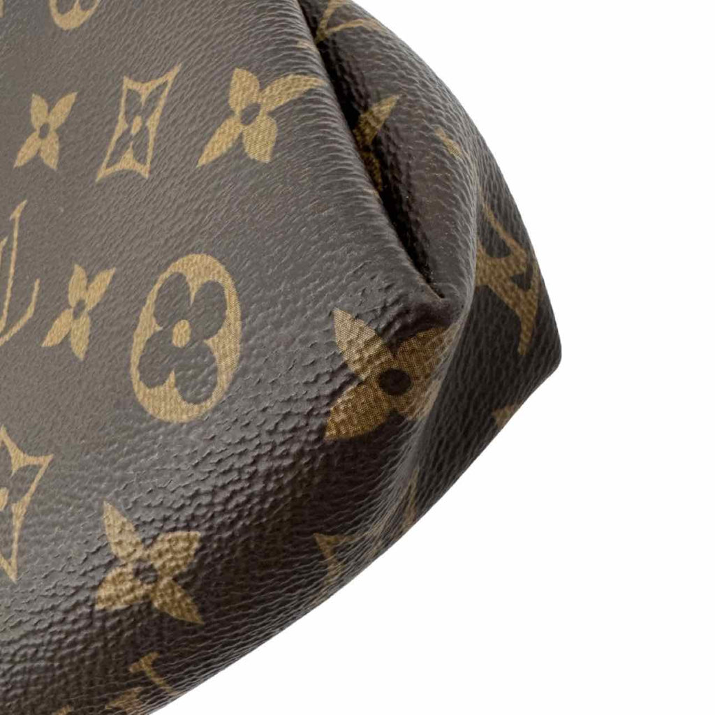 LOUIS VUITTON Monogram Canvas Pallas Clutch Brown Crossbody