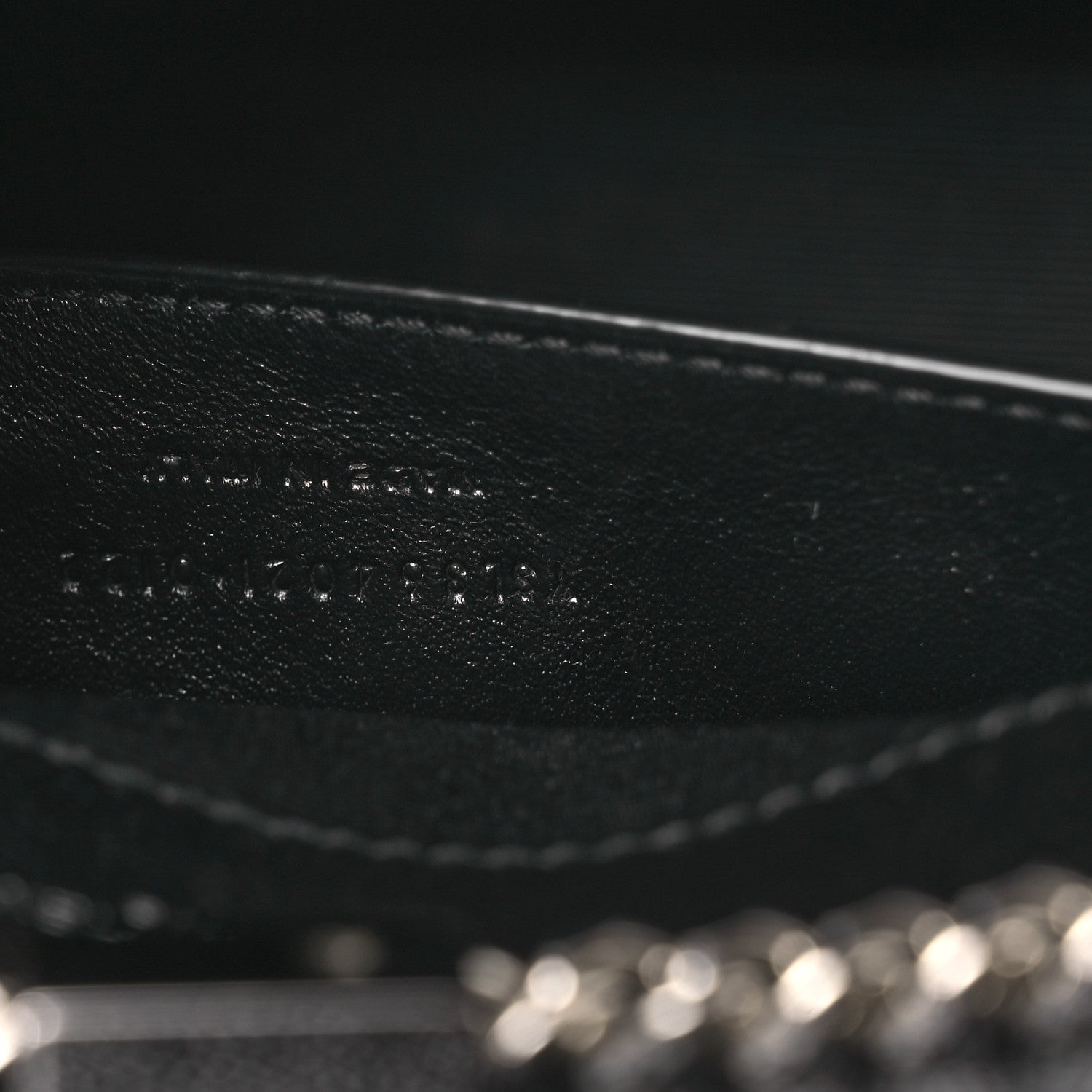 Grain De Poudre Medium Classic Monogram Kate Satchel Black