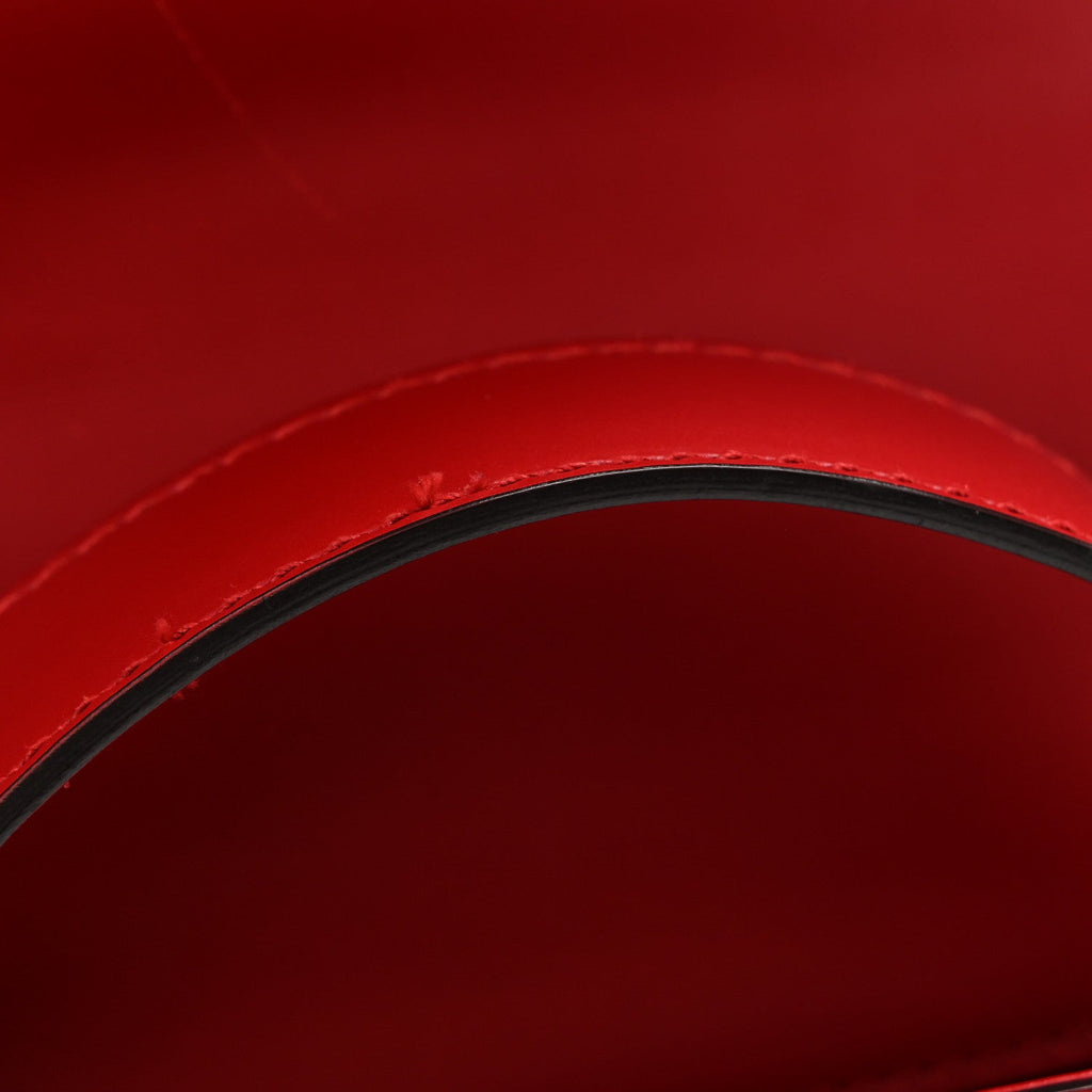 Calfskin Small Sylvie Shoulder Bag Hibiscus Red
