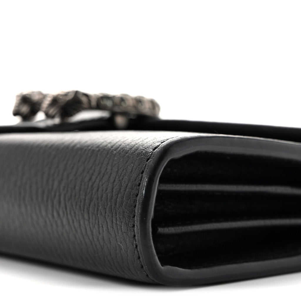 Calfskin Mini Dionysus Chain Wallet Black