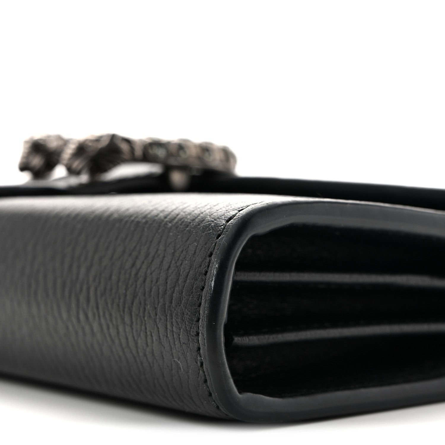 Calfskin Mini Dionysus Chain Wallet Black