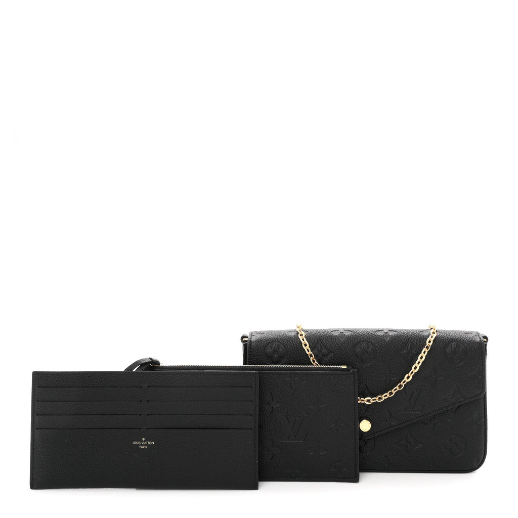 Empreinte Pochette Felicie Chain Wallet Black