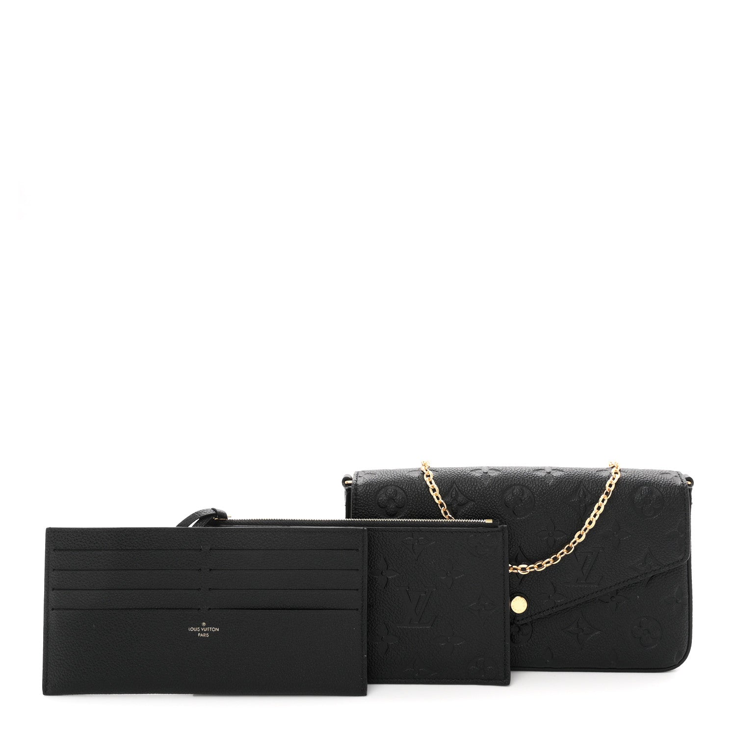 Empreinte Pochette Felicie Chain Wallet Black