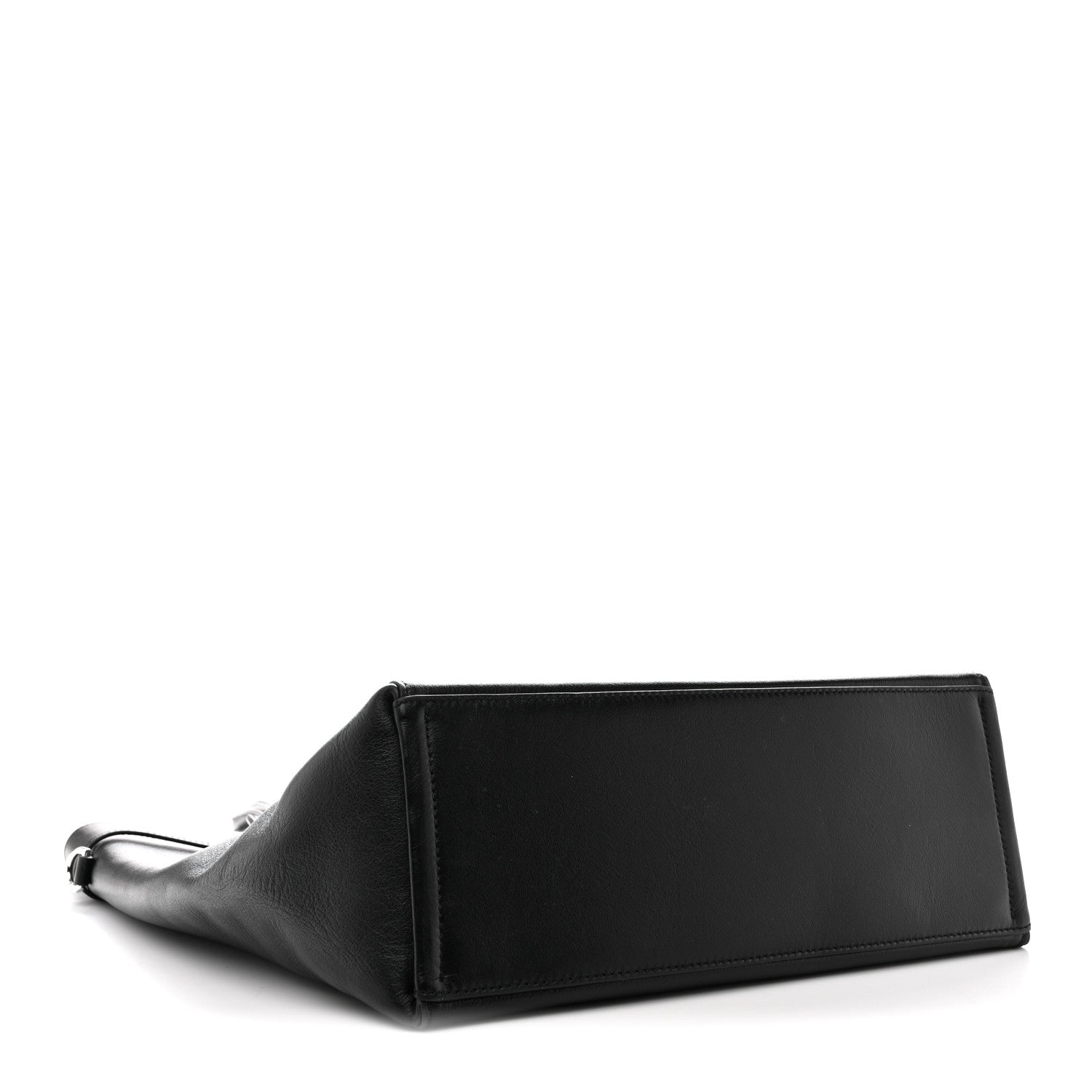 Calfskin Voyou Medium North South Tote Black