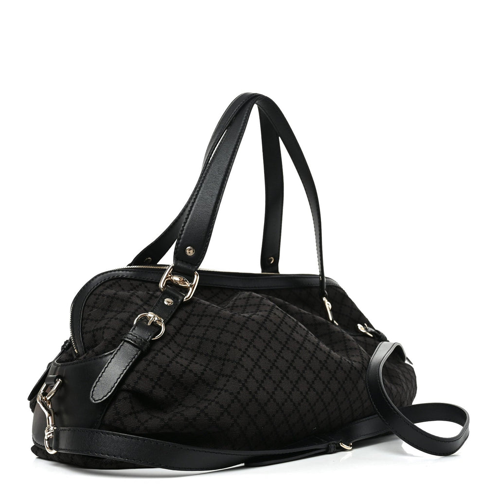 Diamante Bridle Tote Dark Brown