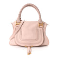 Calfskin Medium Marcie Satchel Nude Pink