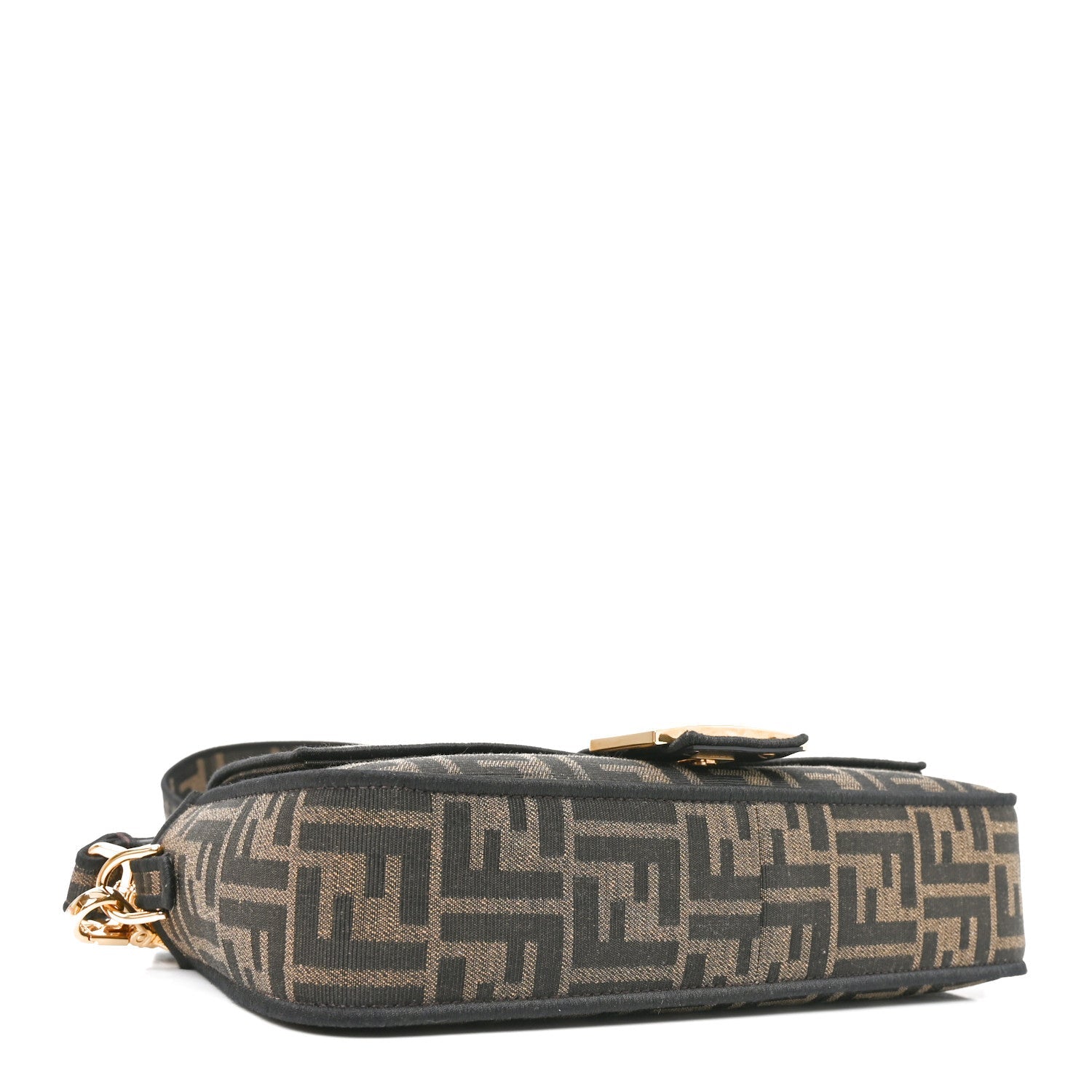 Fabric Jacquard FF 1974 Medium Baguette Tobacco Moro Black