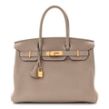 Togo Birkin 30  Gris Tourterelle