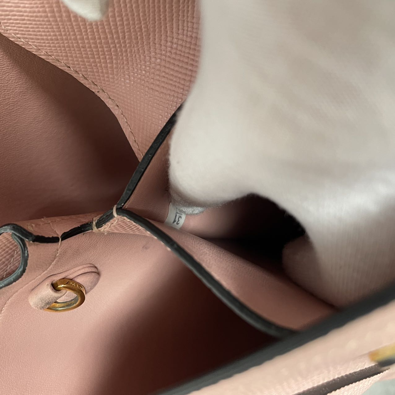 Prada Saffiano Cuir Medium Double Bag Pink